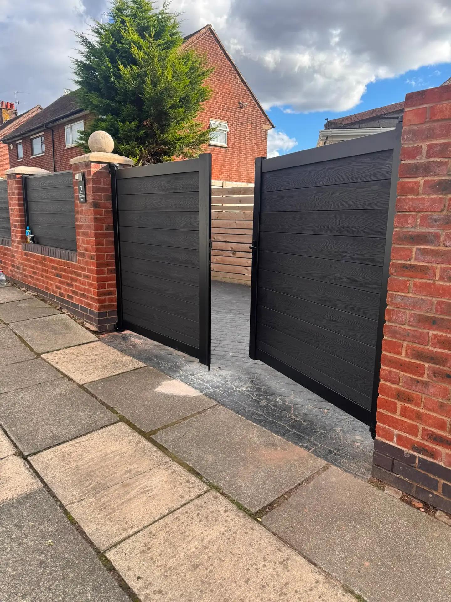 Composite Fences Liverpool composite double gate installation merseyside.jpg